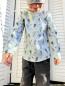 Preview: Baumwolljersey Hello Robot! Grau/grün by Swafing von Mrs. Mint Design